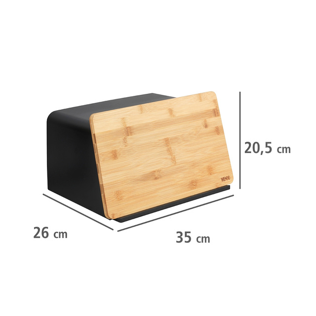Cutie pentru paine cu tocator din lemn de bambus KUBO, WENKO