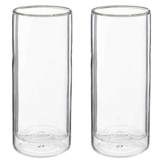 Set 2 pahare pentru latte CLEA, 350 ml