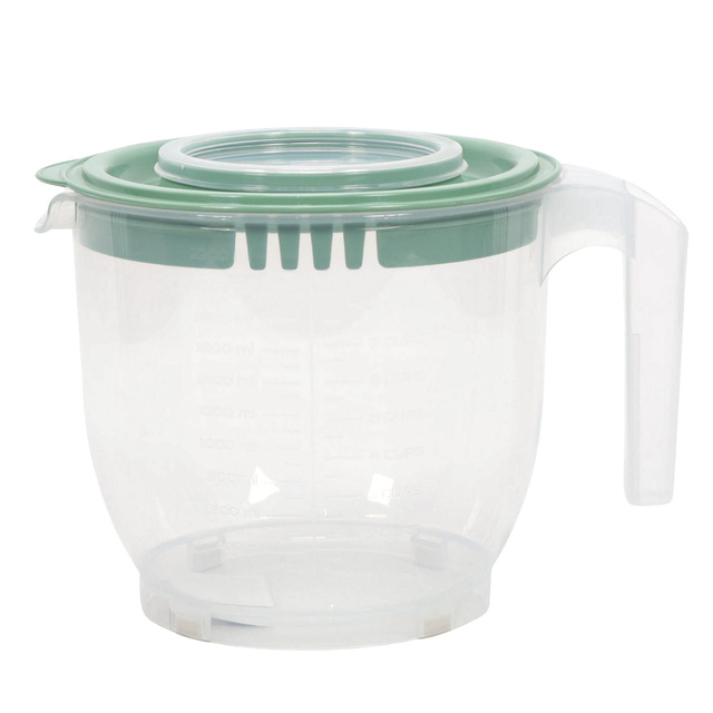 Vas de amestecare cu maner si capac, 2,2 l