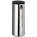 Recipient pentru role de hârtie igienică de rezervă, tavă de oțel montată pe perete DETROIT - WENKO