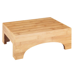 Scaun de baie BAMBUSA, jos, din bambus, Wenko