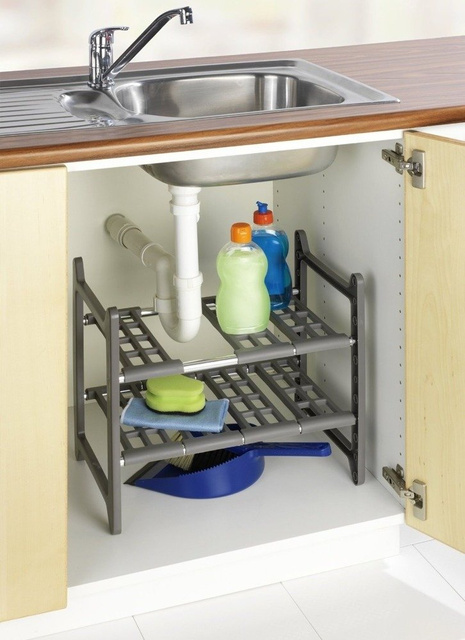 Dulap telescopic FLEXI pentru chiuveta de bucatarie, WENKO