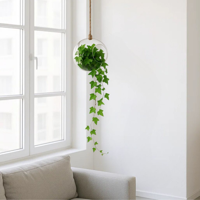 Vază decorativă suspendată, Ø 18 cm