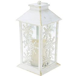 Lanterină de iarnă cu lumânare LED, 28 cm