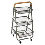 Cărucior de baie Trio, 3 niveluri, metal