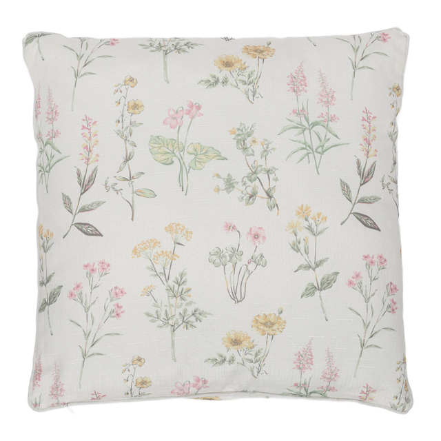 Perna decorativa cu model floral, 45 x 45 cm