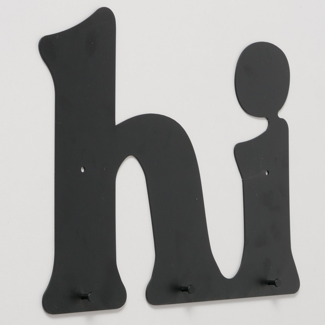 Umeraș de perete cu 3 cârlige HI, 38 x 30 cm