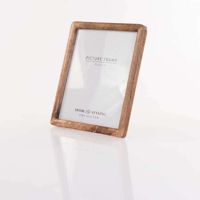 Ramă foto din lemn, verticală, din lemn de mango, 23 x 2 x 28 cm