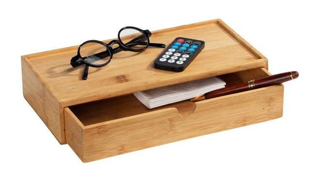 Organizator de baie TERRA pentru obiecte mici, bambus, WENKO