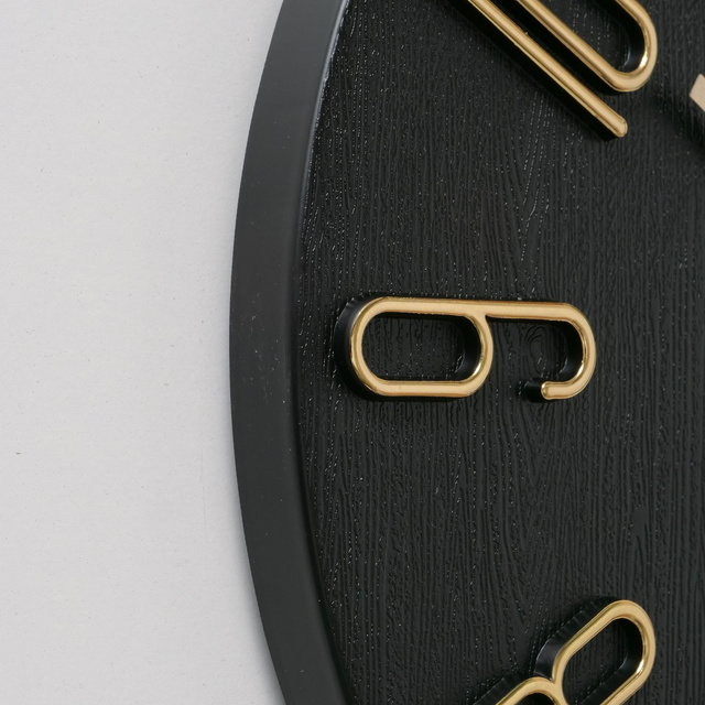 Ceas loft Tempo, 30 cm, negru