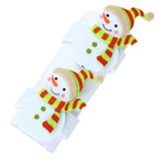 Inele pentru șervețele, fetru, motiv de Crăciun, set 2 bucati