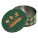 Recipient rotund pentru biscuiți, metal, 3 bucăți, verde