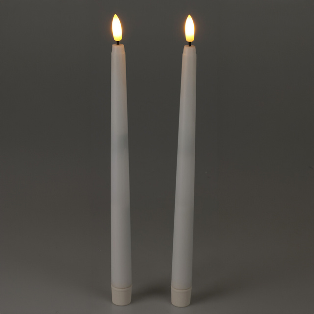 lumânări de masă din ceară cu LED, 27 cm