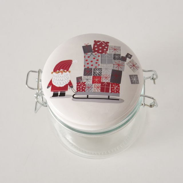 Borcan cu capac din porțelan MONTI, 450 ml