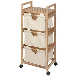 Raft baie ACINA cu trei niveluri, materiale, lemn de salcâm, WENKO