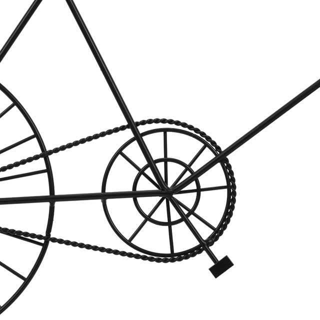 Decorațiune de perete metalică bicicletă retro și ceas, 60 x 32 x 5 cm