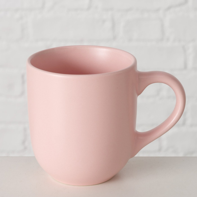 Cană ceramică roz PASTELL, 300 ml