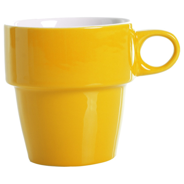 Set 6 cesti colorate pentru cafea + suport metalic