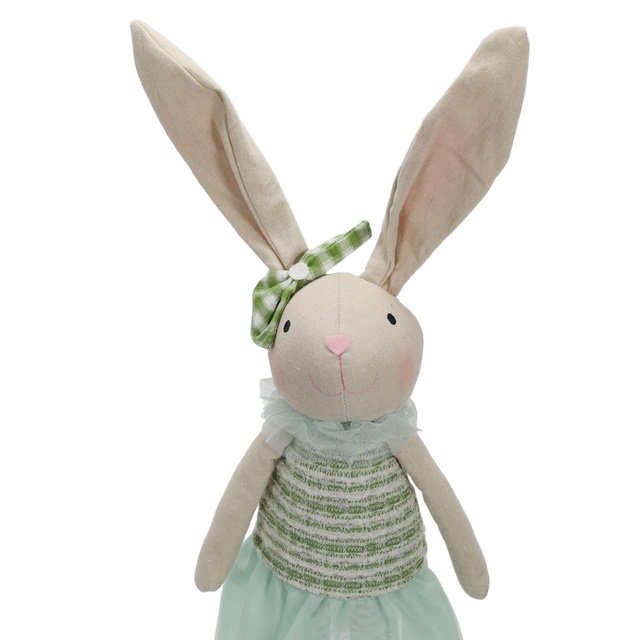 Figurina decorativa de iepure cu picioare extensibile, 85 cm