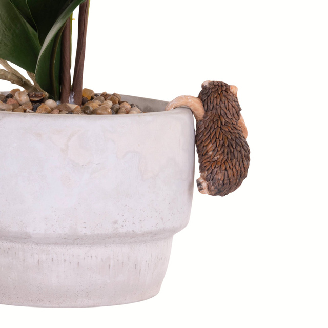 Coroană pentru ghiveci Animal vesel, polyresin, 9 x 4,5 x 8 cm