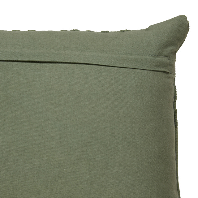 Pernă decorativă LETHO, frunze verzi, 38 x 58 cm