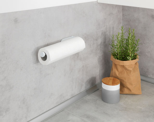 Suport prosoape de bucatarie autoadeziv, instalare fara gaurire, WENKO