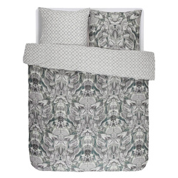 Set de lenjerie de pat din bumbac pentru 2 persoane, set de fețe de pernă din satin, 100% bumbac, 200 x 220 cm, Essenza