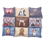 Pat pentru caini, cu fund antiderapant, 55 x 45 cm