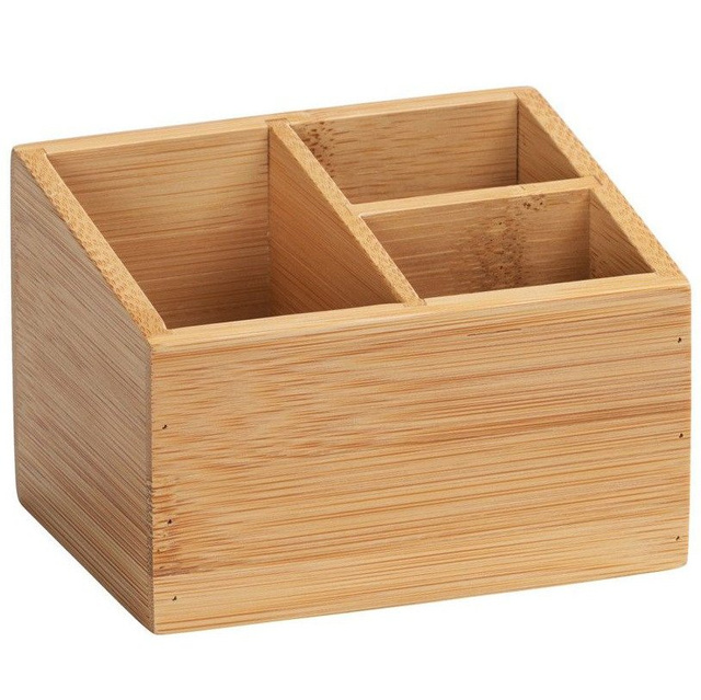 Organizator 3 compartimente pentru baie TERRA, 12x9x8,5 cm, WENKO