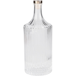 Carafă din sticlă cu dop auriu, 1l