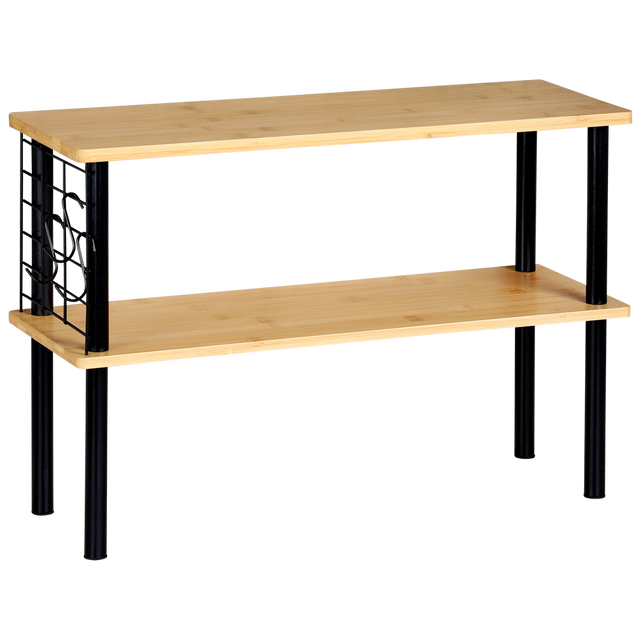 Etajeră de bucătărie din bambus pentru blat, 55 x 20 x 38 cm