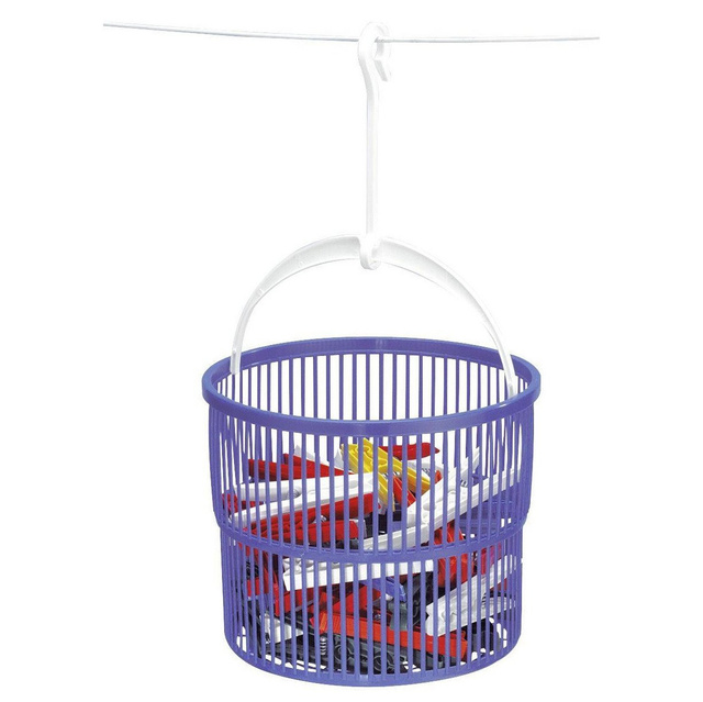 Cleme pentru rufe cu coș, 30 de bucăți, WENKO