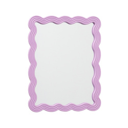 Oglinda de perete FLUCTUS cu cadru ondulat, inaltime 50 cm