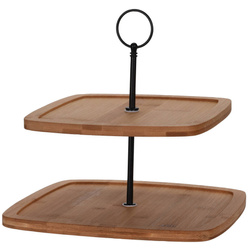 Platou din bambus cu două niveluri