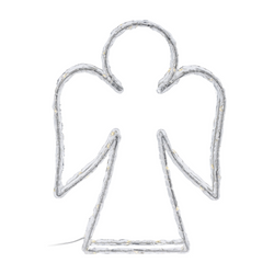 Decorație metalică de iluminat, figură stând cu LED.