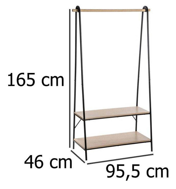 Raft pentru umerase, 2 rafturi, 165 cm, de sine statator