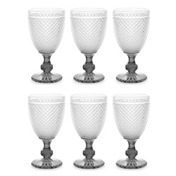Set 6 pahare pentru apa cu model cristal, 256 ml