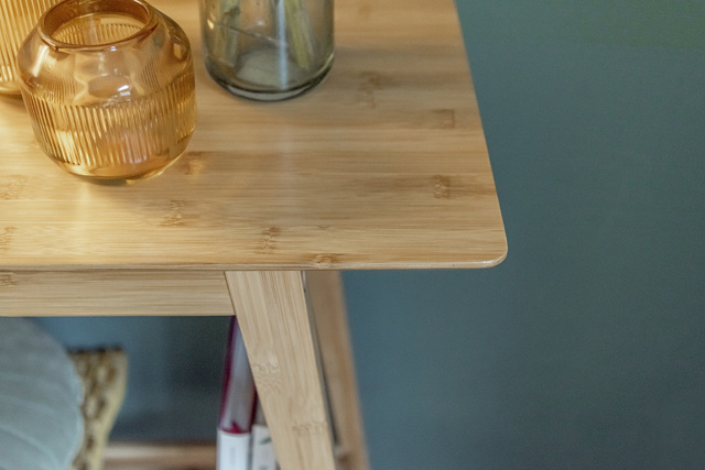 Consolă din bambus cu poliță, 80 x 76 x 30 cm, Kona, WENKO