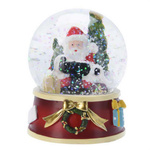 Glob de zăpadă cu Moș Crăciun, Ø 6,5 cm