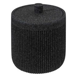 Cutie pentru dischete și bețișoare de urechi ONYX, lemn, Ø 9,9 cm