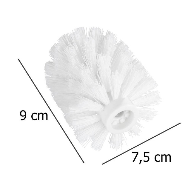 Rezerva perie WC, Negru, 7.5 cm, , Wenko