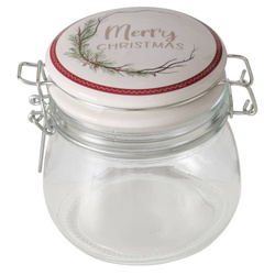 Borcan cu capac din porțelan CHARLENE, 450 ml