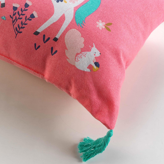 Perna decorativa pentru camera copilului, cu ciucuri, 30 x 50 cm