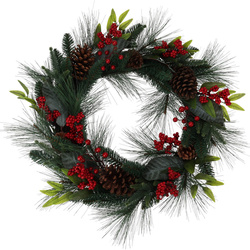 Coroană de Crăciun cu decor natural, Ø 60 cm