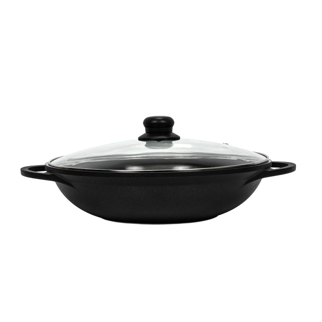 Wok cu capac din sticla, Ø 32 cm