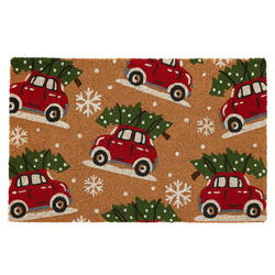 Covoare de Crăciun din fibră de nucă de cocos, 59x39 cm, model 3