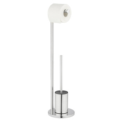 Suport pentru peria de toaleta FERLA cu suport pentru hartie, 2 în 1