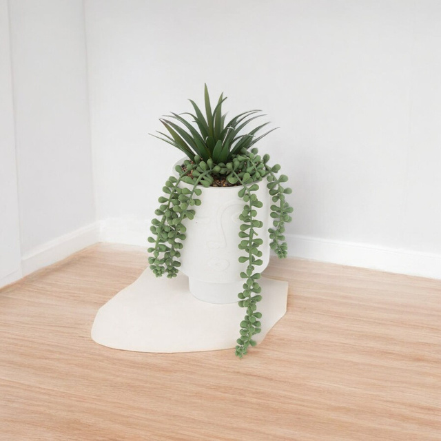 Planta artificiala in ghiveci, senecio, 25 cm