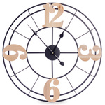 Ceas de perete pentru mansarda, cu cadran minimalist, 60 cm