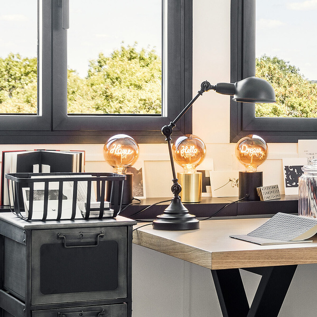 Bec decorativ HELLO, LED, chihlimbar